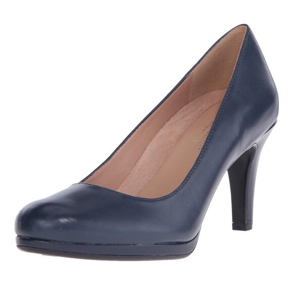 Naturalizer Women’s Michelle High Heel Pump, Navy, Size 10 – Classic Comfort - Picture 1 of 9